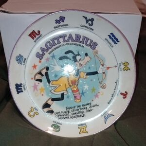 Sagittarius Zodiac Goofy Plate